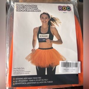 Orange Running Tutu Skirt